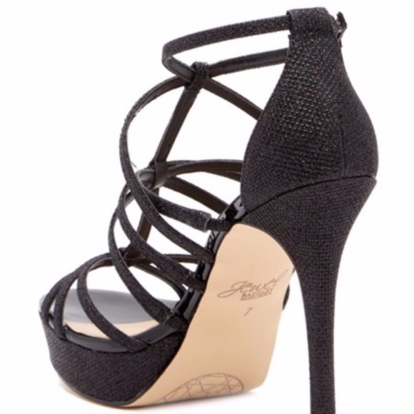 Jewel Badgley Mischka Taura Glitter Heels - Picture 2 of 11